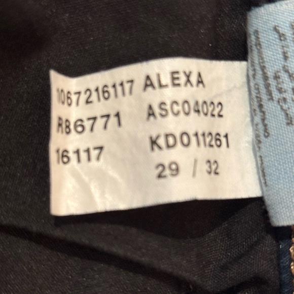 Mavi ALEXA Dark Blue Women's Mid Rise Skinny Jeans, 29/32 - Picture 8 of 10